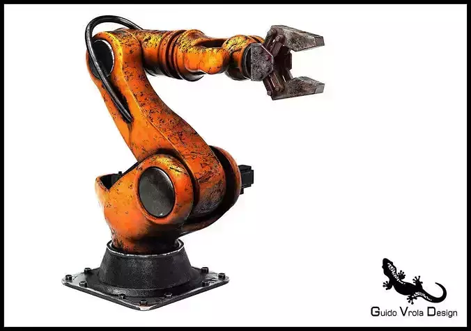 Aged Industrial Robot