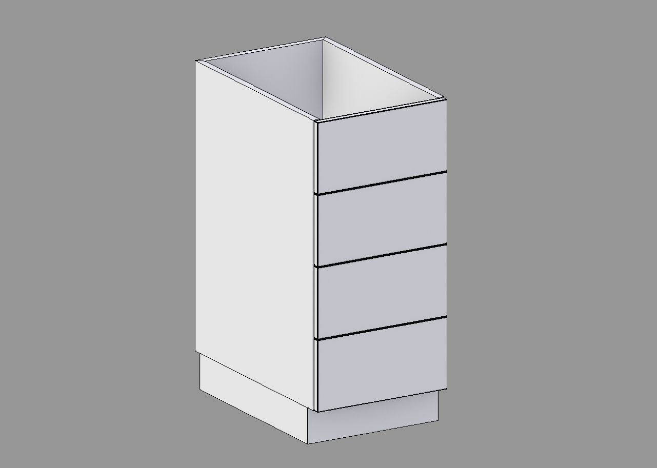 Kitchen Cabinet Collection Low-poly 3D model_27