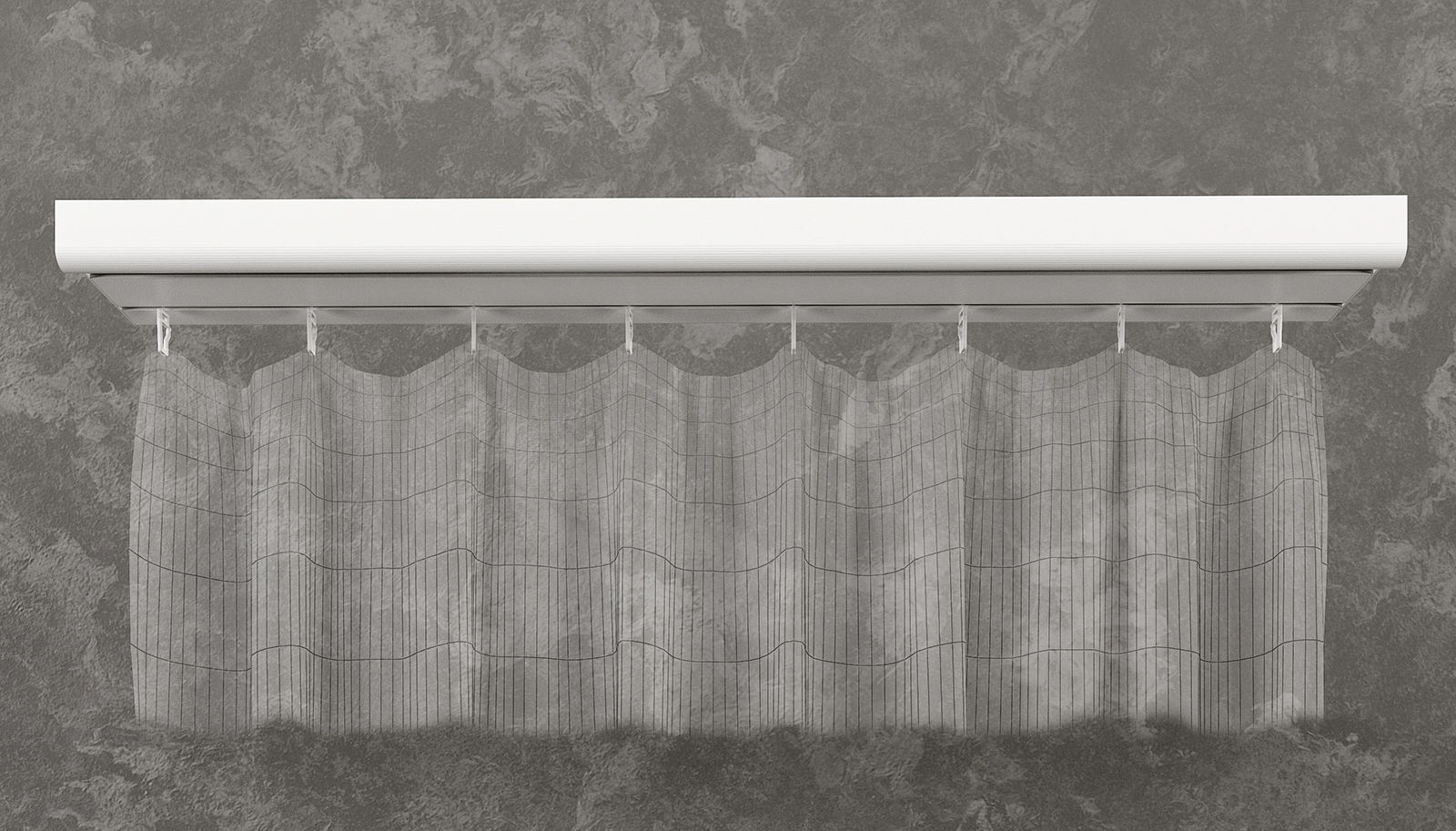 Plastic ceiling cornice 3D model_3