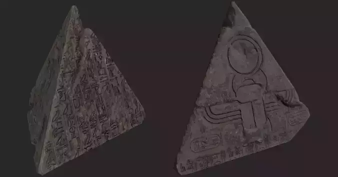 Pyramids Of Horus Low-poly 3D model