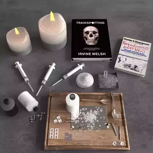 Medicines set and drugs  3D model