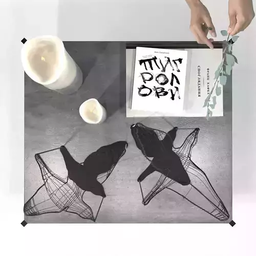 Flight shadows decor sculpture by Zakharchitects 