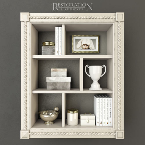 RH Hand-Carved Display Shelf 3D model