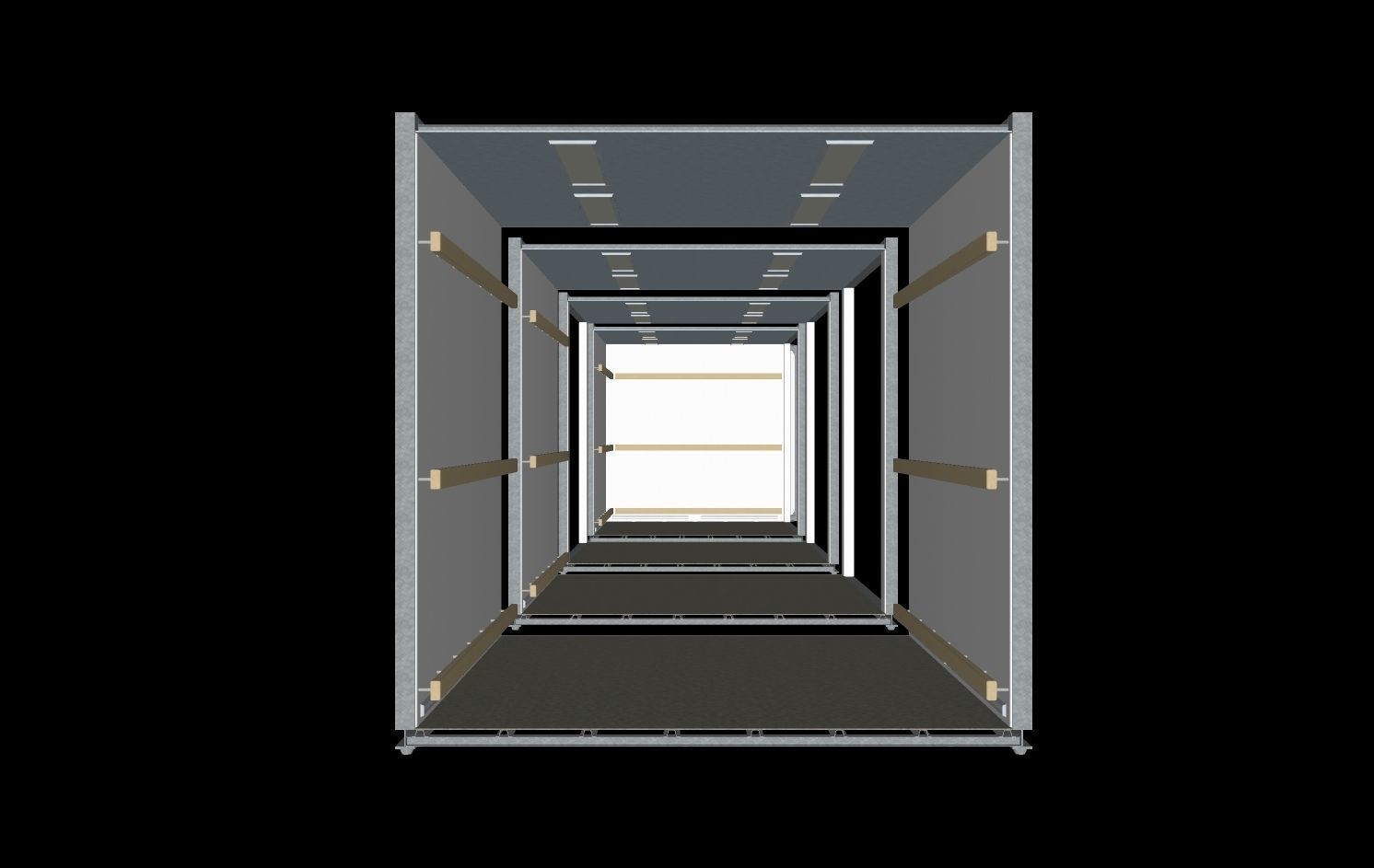Modular Assembly Set A - Base Hallway 3D model_1