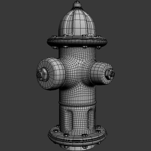 Firehydrant fire hydrant 3D model_9