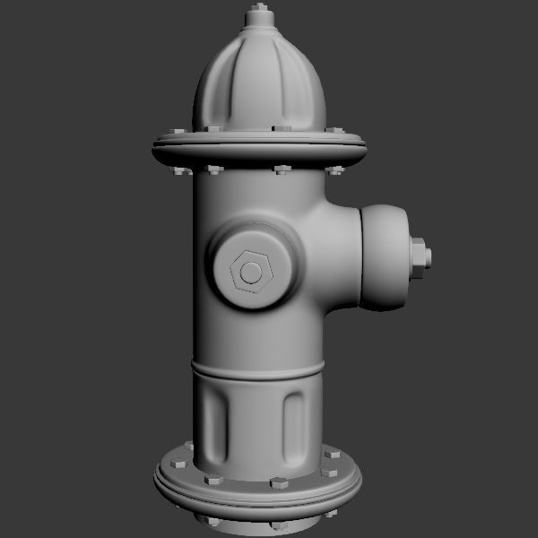 Firehydrant fire hydrant 3D model_6