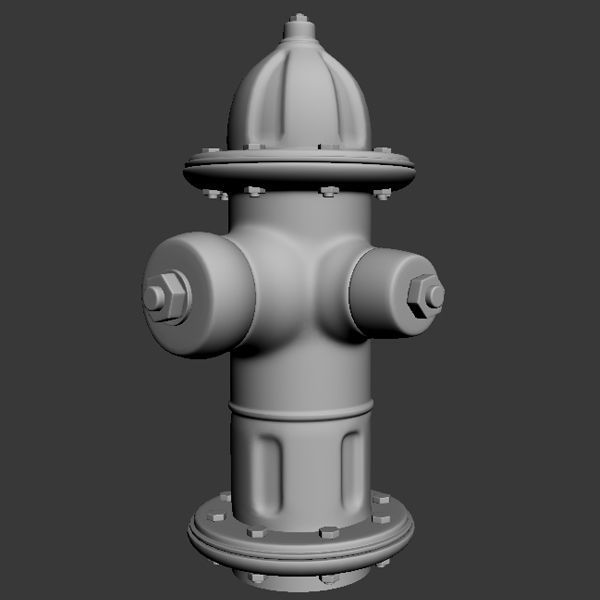 Firehydrant fire hydrant 3D model_5