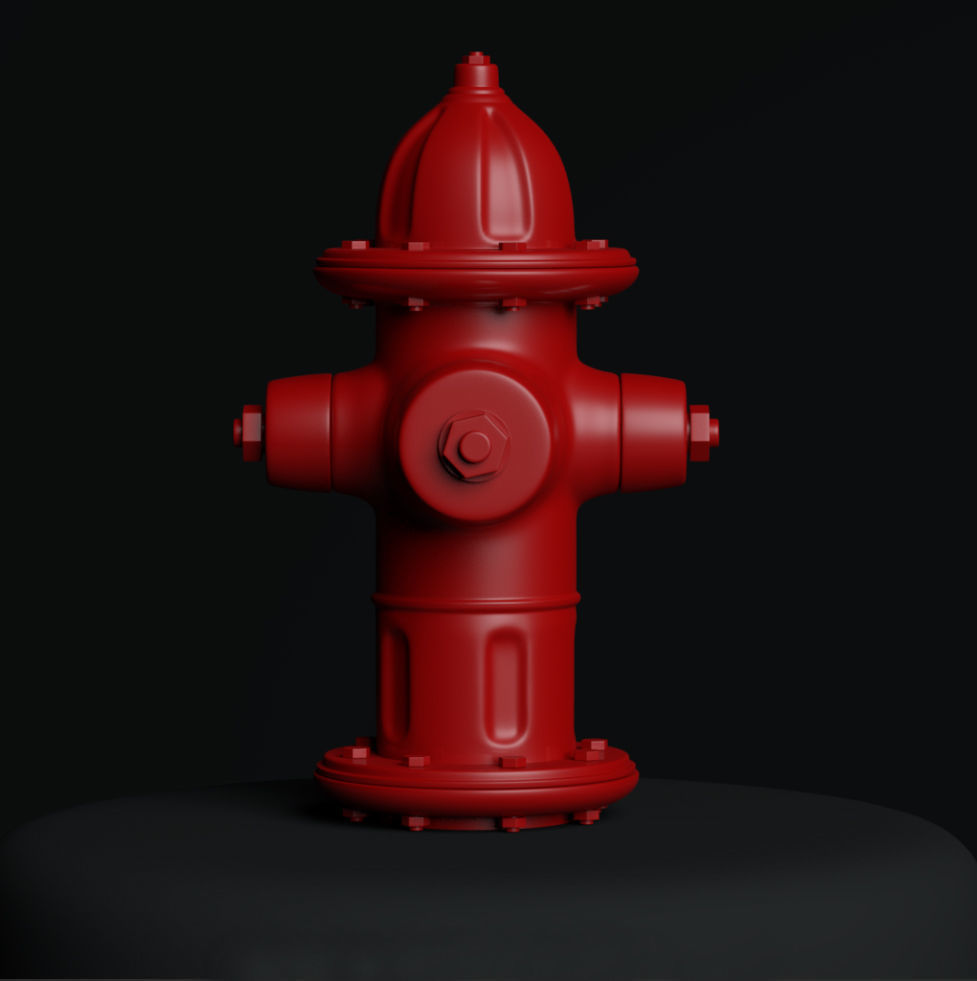Firehydrant fire hydrant 3D model_1