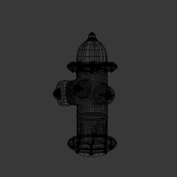 Firehydrant fire hydrant 3D model_2
