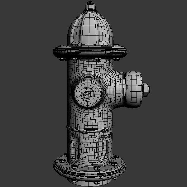 Firehydrant fire hydrant 3D model_10