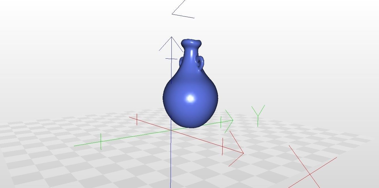 Egyptian ceramic pot 3D model_8