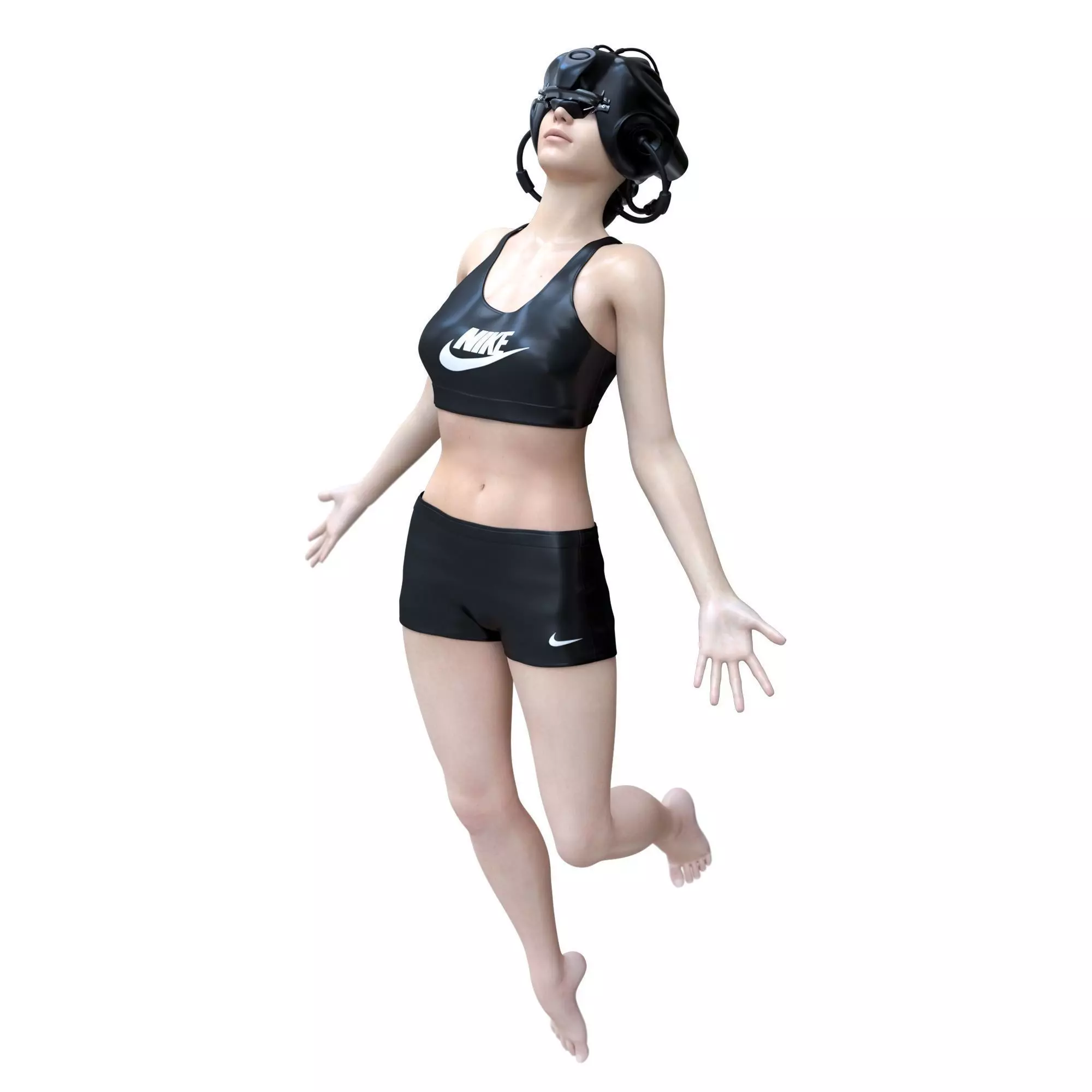 CYBERSPORT woman in swimsuit 3D model