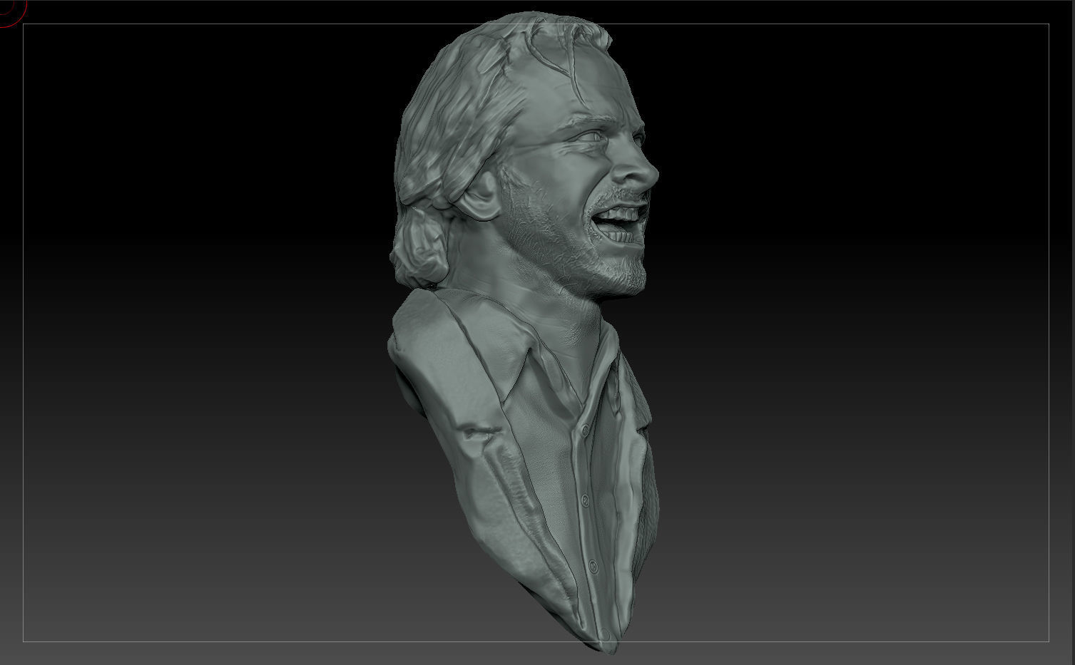 The Shining Jack Nicholson Door Scene TEXTURED 3D print model_4