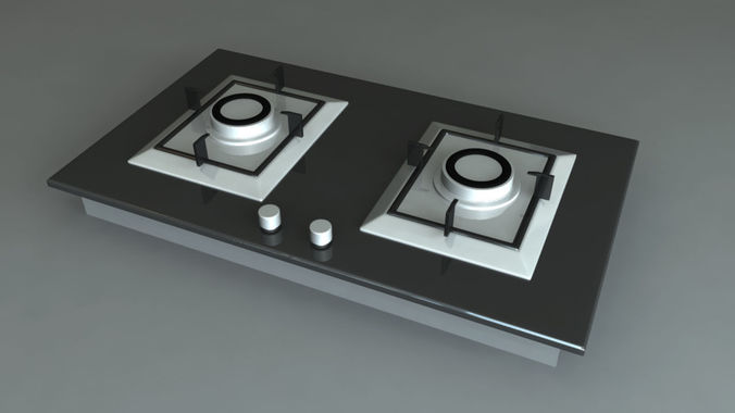 gas stove Free low-poly 3D model