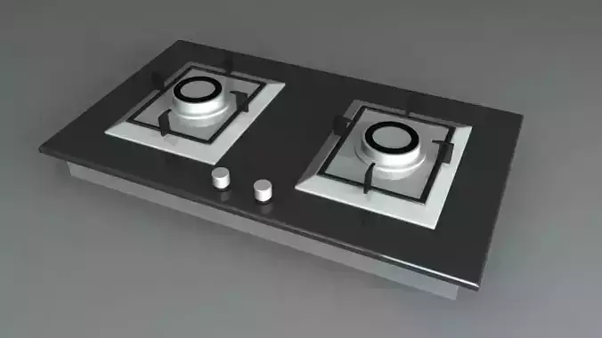 gas stove Free low-poly 3D model