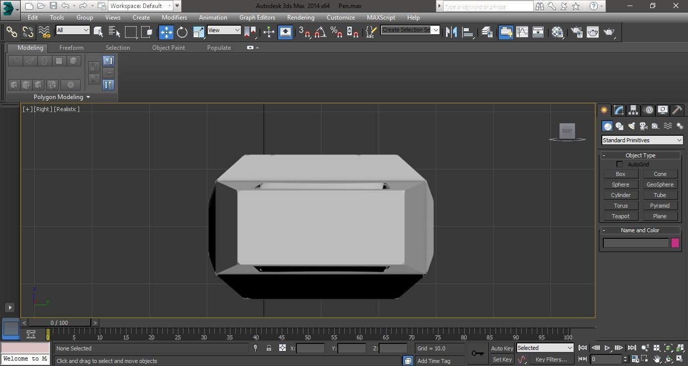 USB Pen Drive 3D model Low-poly 3D model_3
