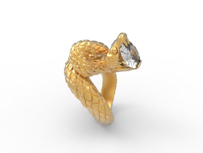 Snake Ring 3D print model
