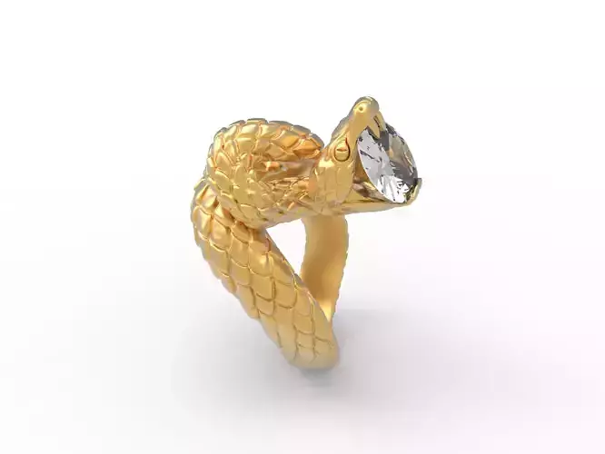 Snake Ring 3D print model