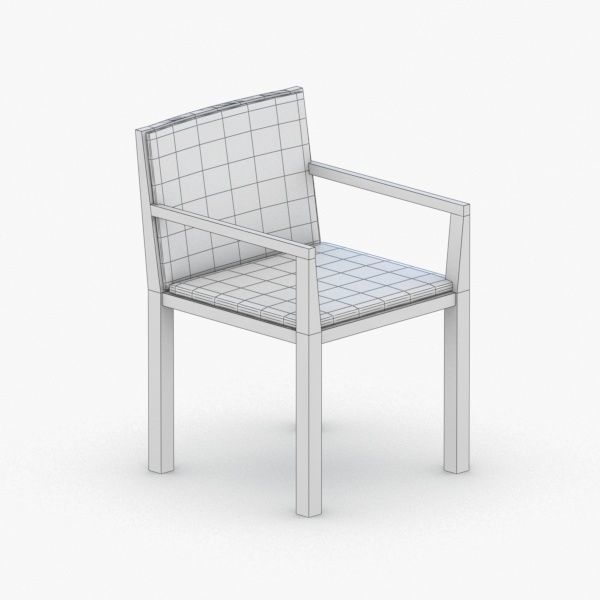 0531 - Chair Low-poly 3D model_2