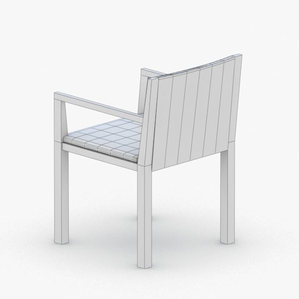 0531 - Chair Low-poly 3D model_3