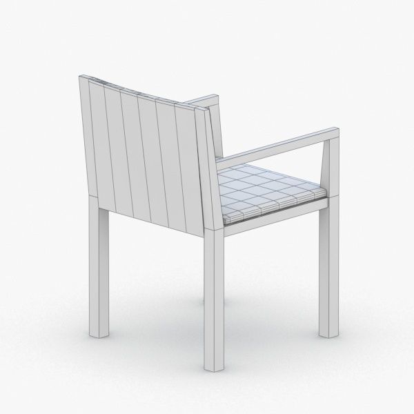 0531 - Chair Low-poly 3D model_4