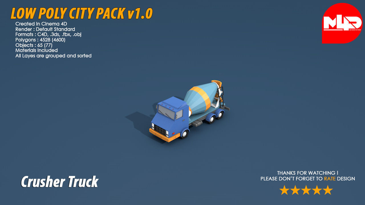 Low Poly City Pack Low-poly 3D model_37