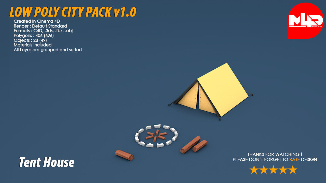 Low Poly City Pack Low-poly 3D model_11