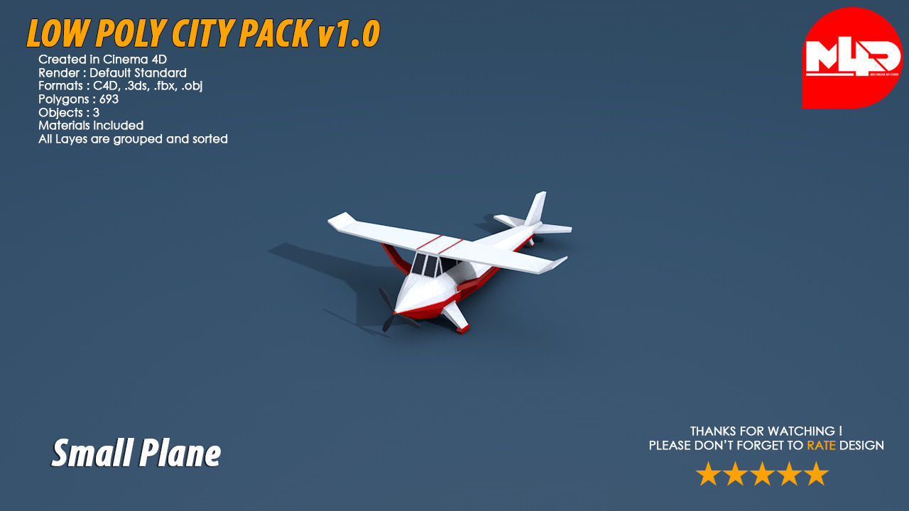 Low Poly City Pack Low-poly 3D model_33