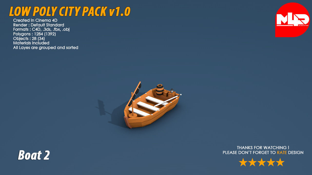 Low Poly City Pack Low-poly 3D model_35