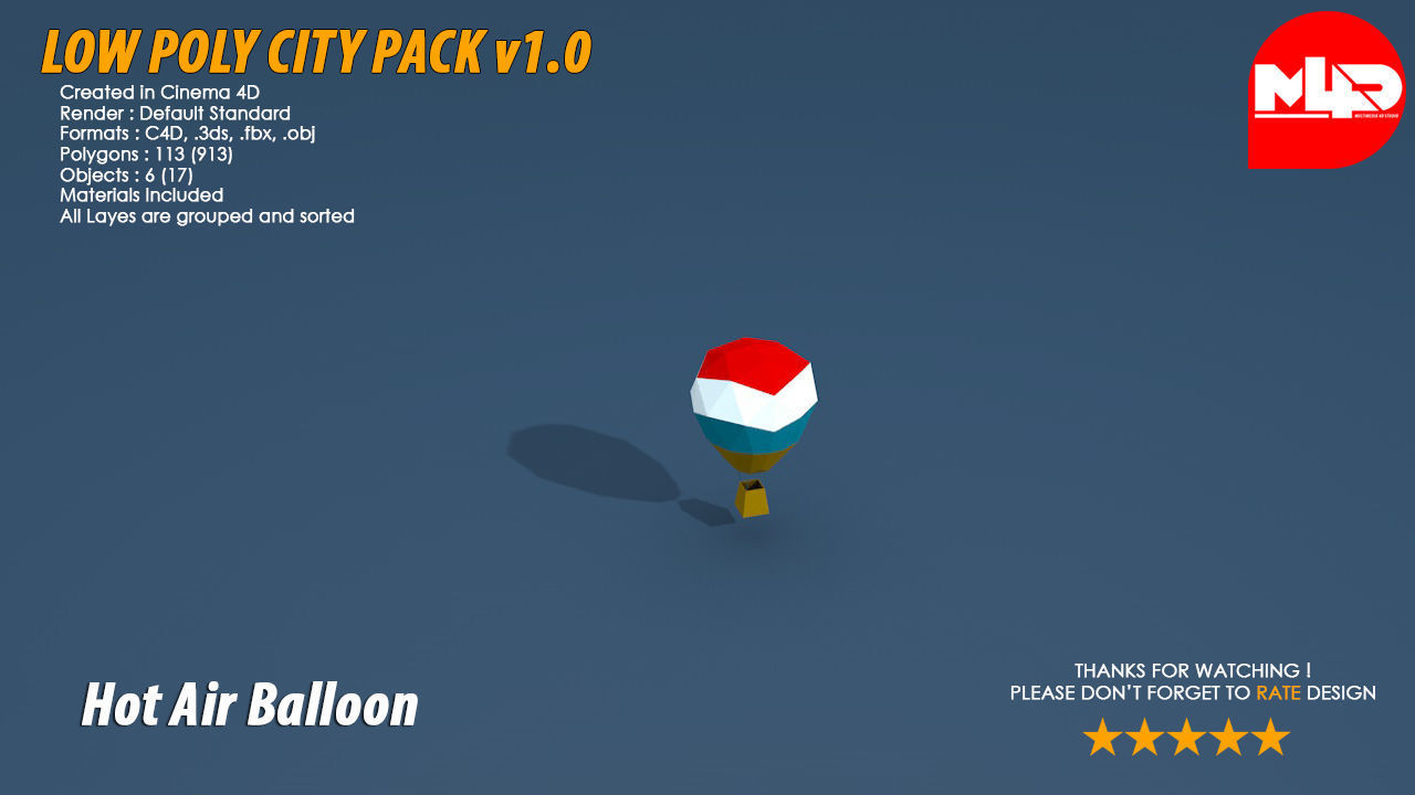 Low Poly City Pack Low-poly 3D model_36