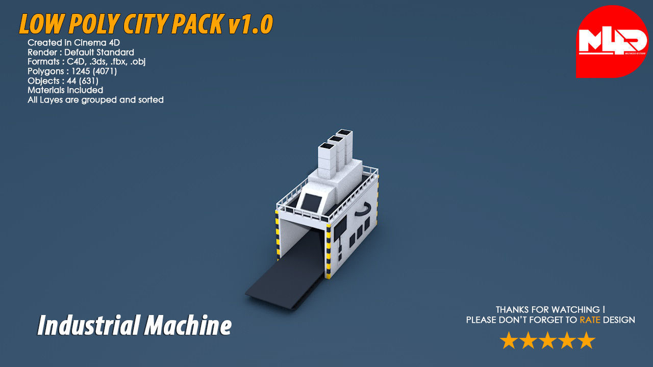 Low Poly City Pack Low-poly 3D model_28