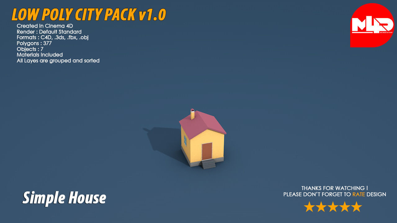 Low Poly City Pack Low-poly 3D model_30