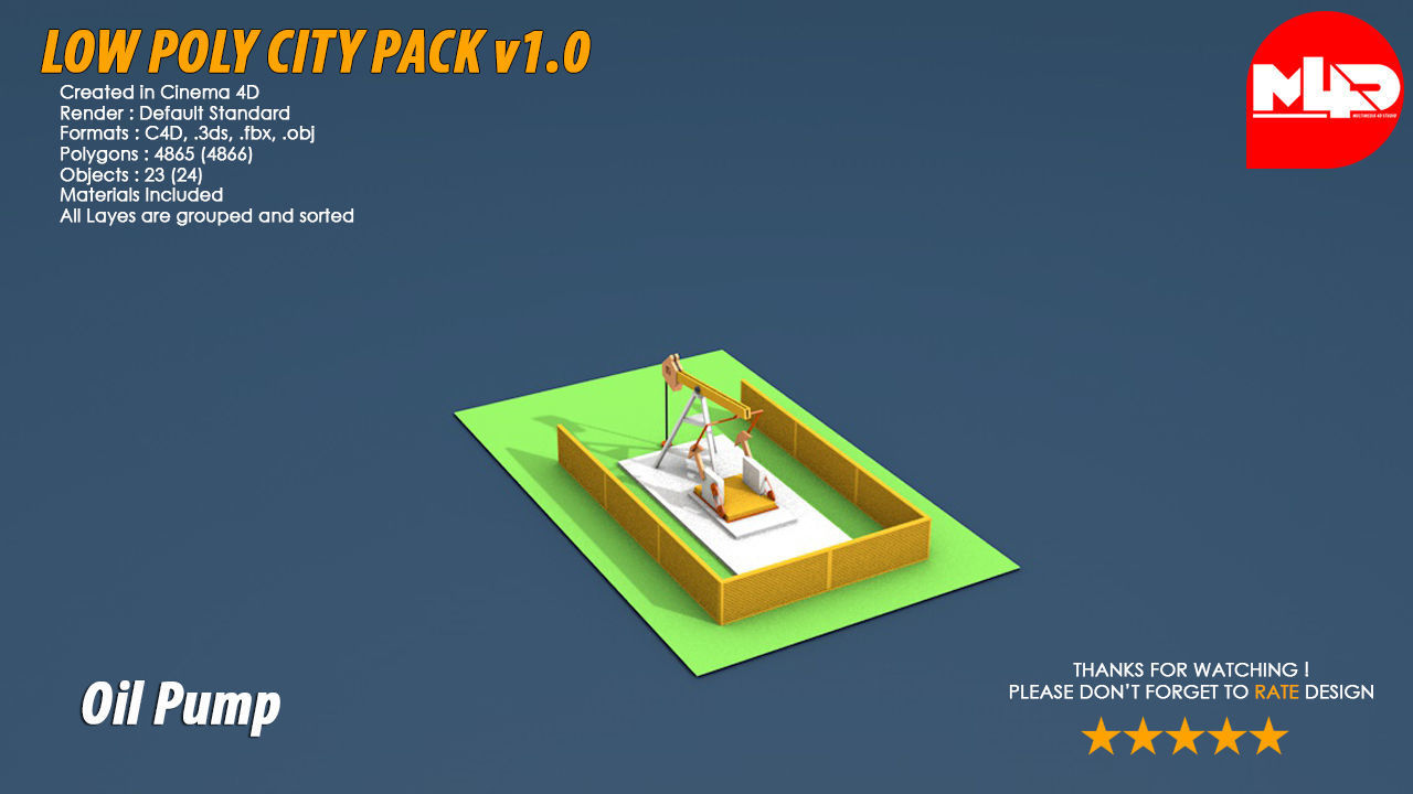 Low Poly City Pack Low-poly 3D model_29