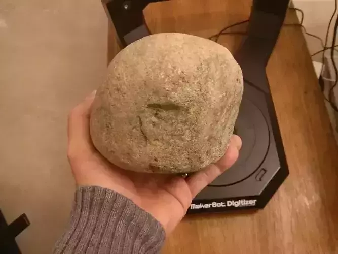 2 7 kg round stone Free 3D print model