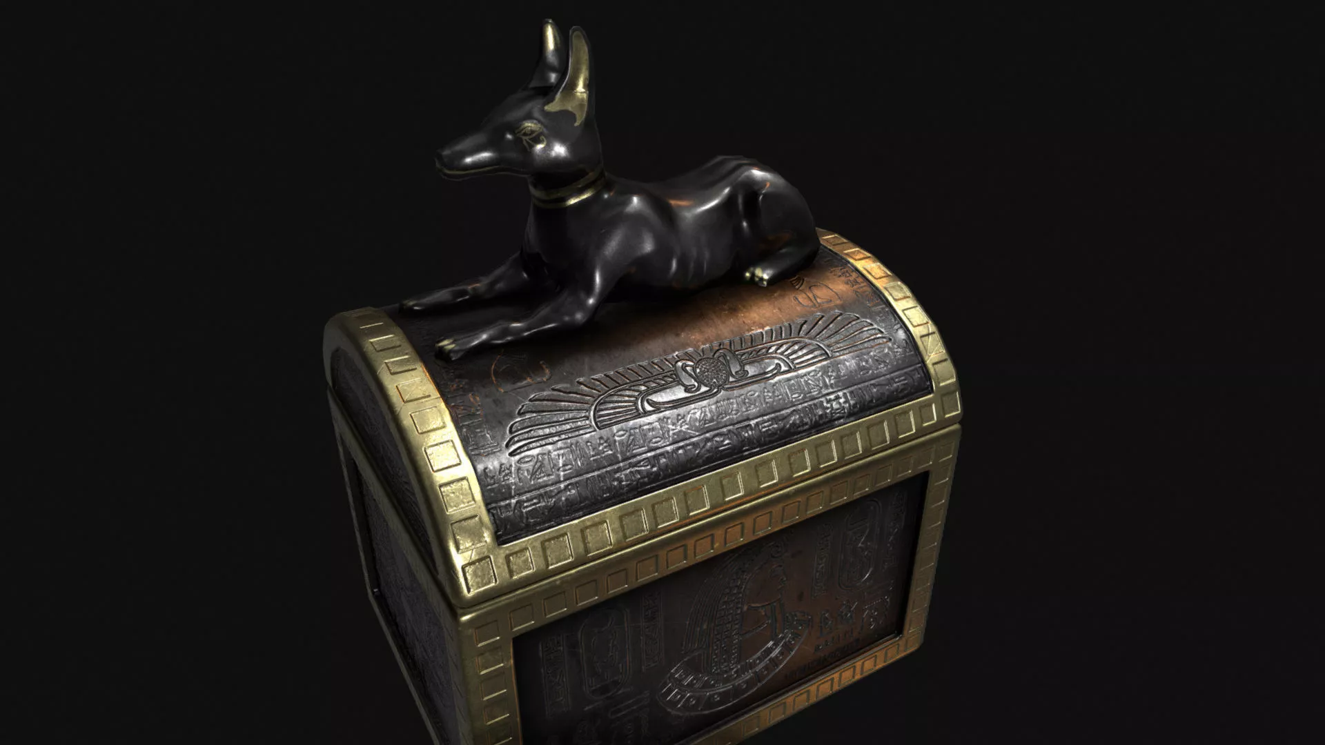 Jackal Box Low-poly 3D model