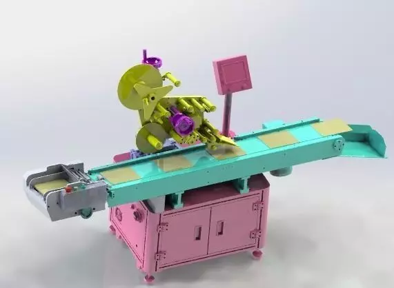 Automatic labeling machine 3D model