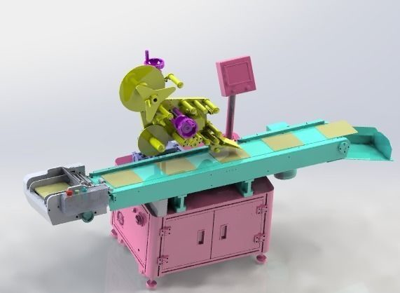 Automatic labeling machine 3D model