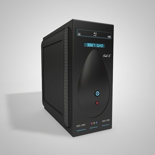 High Detailed Desktop PC Case - Personal Computer 3D model_2