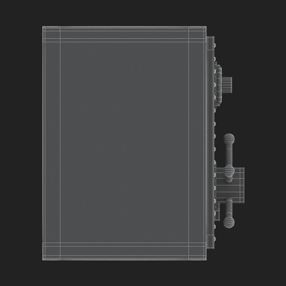 Steel Bank Safe 3D model_14