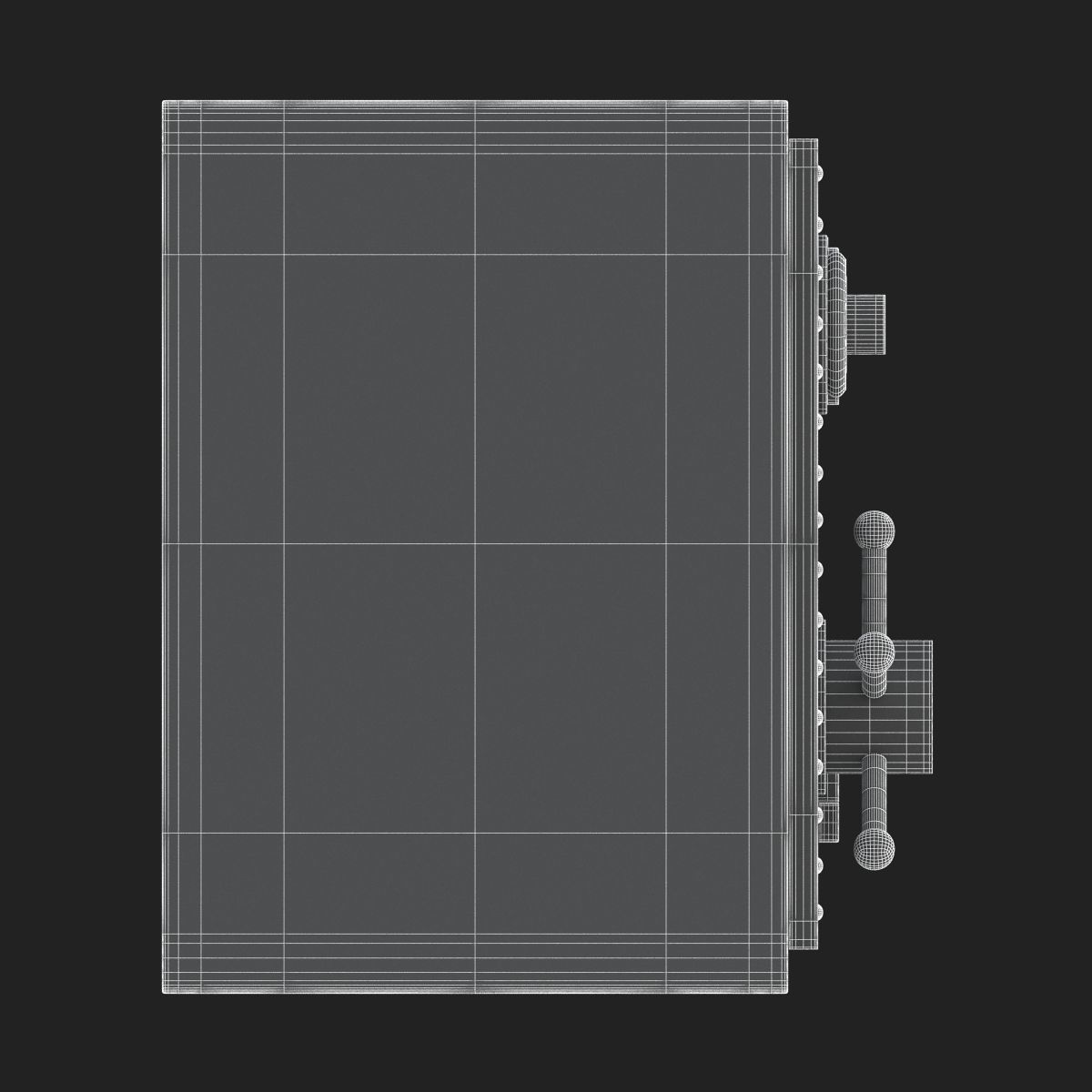 Steel Bank Safe 3D model_17
