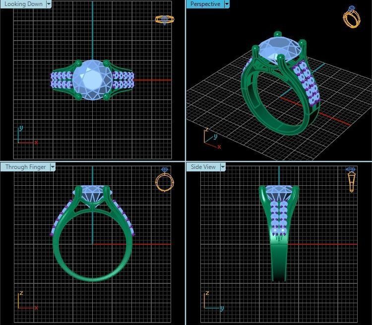 Ring T00471 3D print model_2