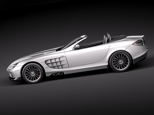 Mercedes-Benz SLR roadster 722s 3D Model 3D model_13
