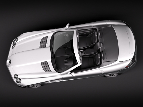 Mercedes-Benz SLR roadster 722s 3D Model 3D model_1