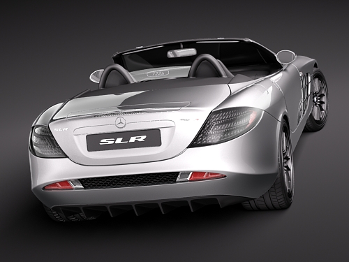 Mercedes-Benz SLR roadster 722s 3D Model 3D model_9
