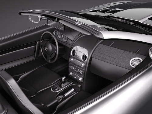Mercedes-Benz SLR roadster 722s 3D Model 3D model_11