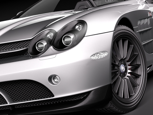 Mercedes-Benz SLR roadster 722s 3D Model 3D model_8