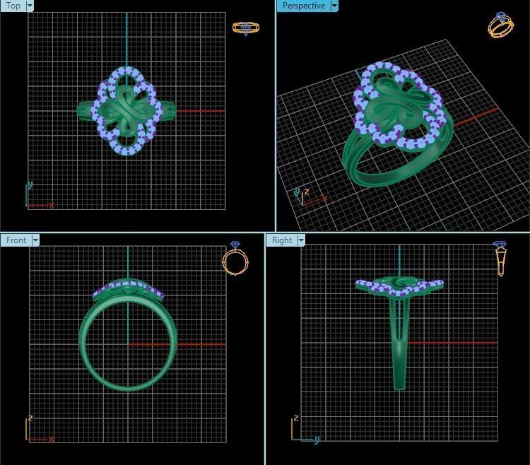 Ring T00473 3D print model_2