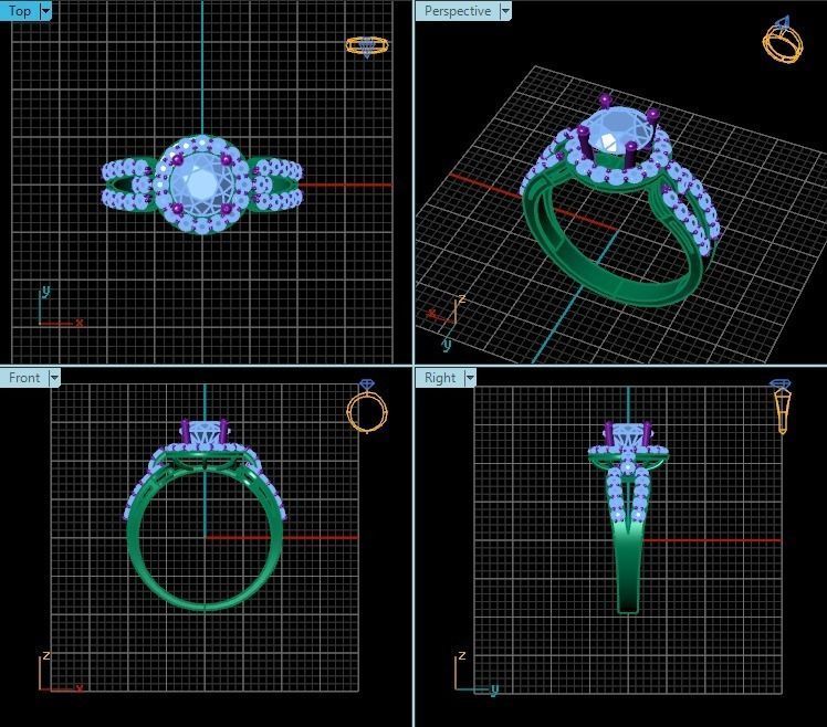 Ring T00474 3D print model_2