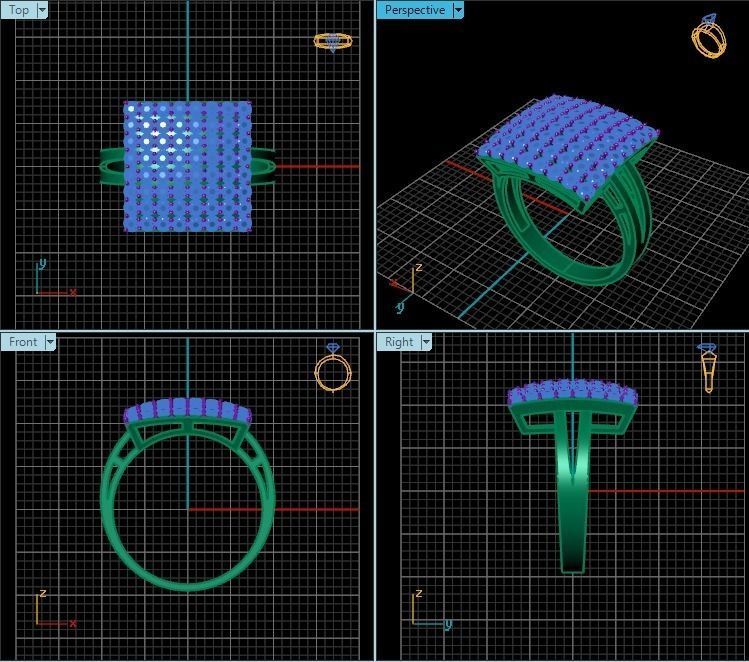 Ring T00476 3D print model_2