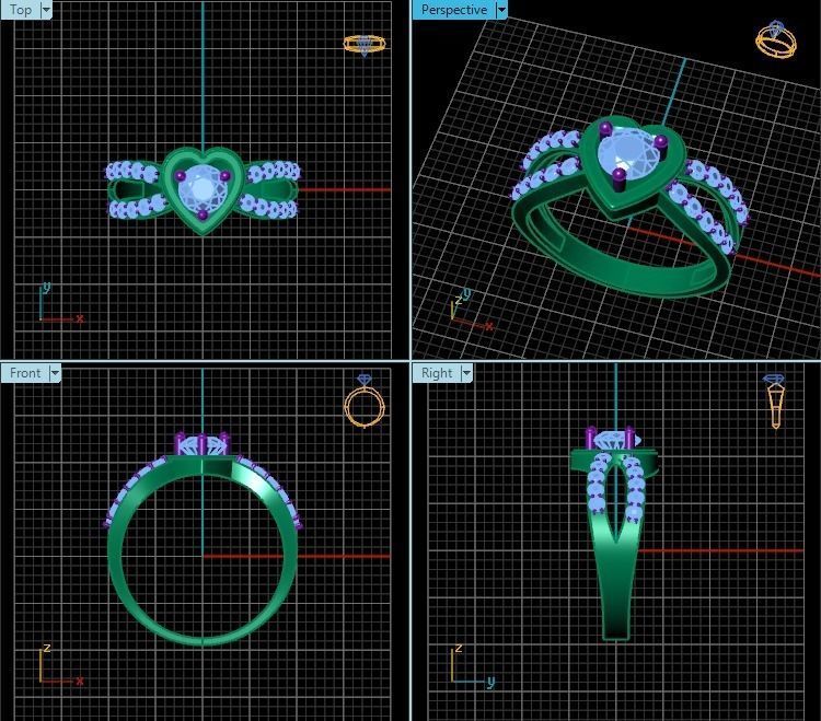 Ring T00478 3D print model_2